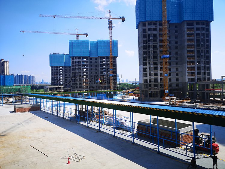 建筑工程施工防砸通道 标准化基坑安全通道 桥梁施工上下通道 - 爱企