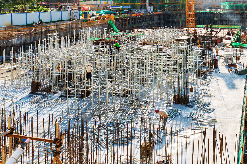 探索建筑之美 施工中建筑工地高清正版图片501427141解析